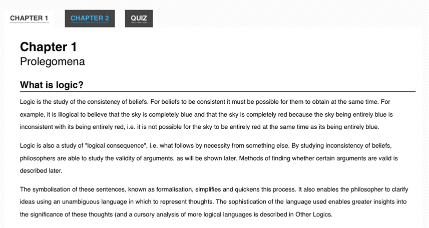 Capture d'écran du widget d'onglets
